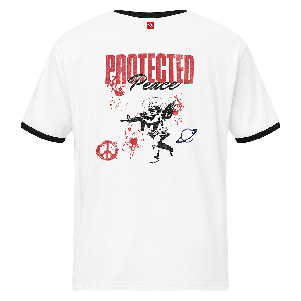 Thumbnail: RC vintage Buddha vans Unisex ringer t-shirt glossy print