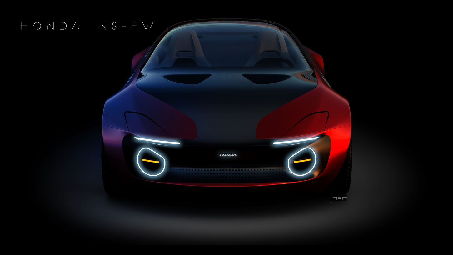 Honda NS-FW Teaser, inspired by the Honda NSX.