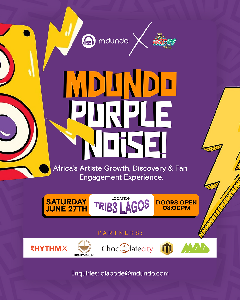 Mdundo Purple Noise Lagos 2026: Discover, Connect & Monetize Music for Free