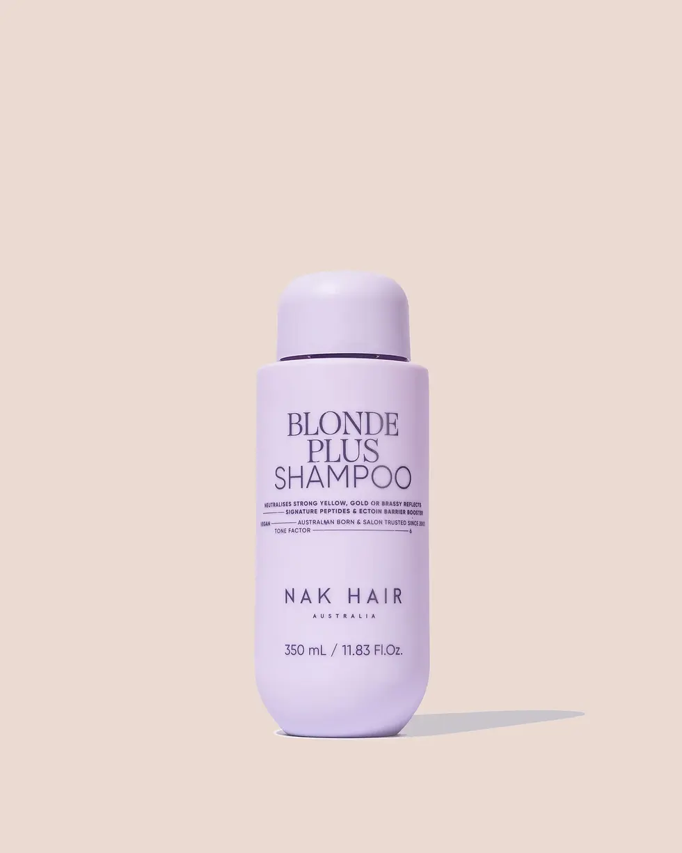 Signature Blonde Plus Shampoo 350ml - purple shampoo for blonde or silver hair by NAK Hair