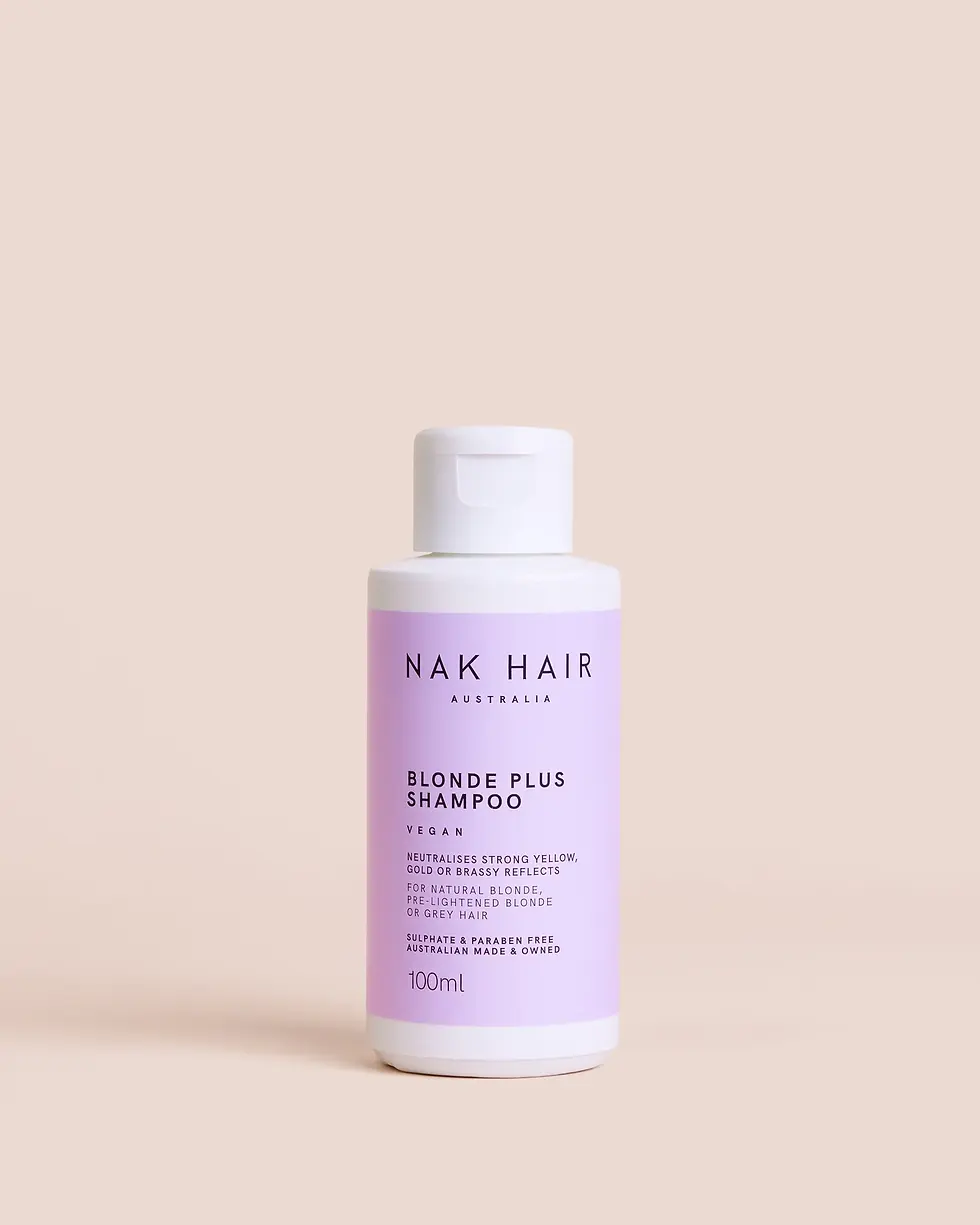 Signature Platinum Blonde Anti-Yellow Shampoo 80ml - purple shampoo for blonde or silver hair by NAK Hair