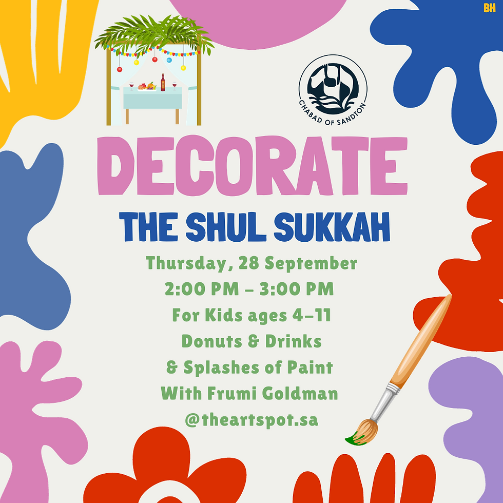 Sukkah Decorating for Kids!