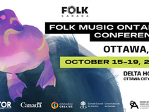 Deux vitrines à Folk Music Ontario
