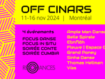 Prepare your calendars for our OFF-CINARS! | 4 events + 9 artists