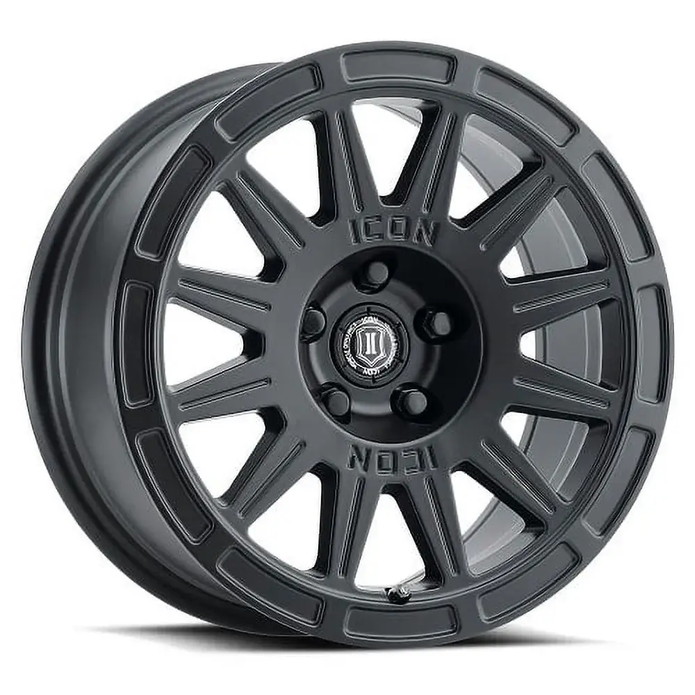 5X100 / 15X7 / +15 / LLANTA ICON ALLOYS RICOCHET SAT BLACK