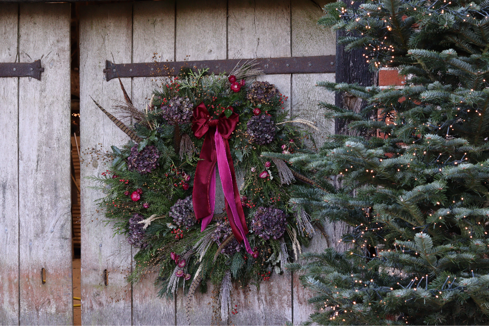 'Plum Pudding' Luxury Christmas Wreath