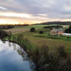 Aerial view of The Grange, Hampshire wedding venue