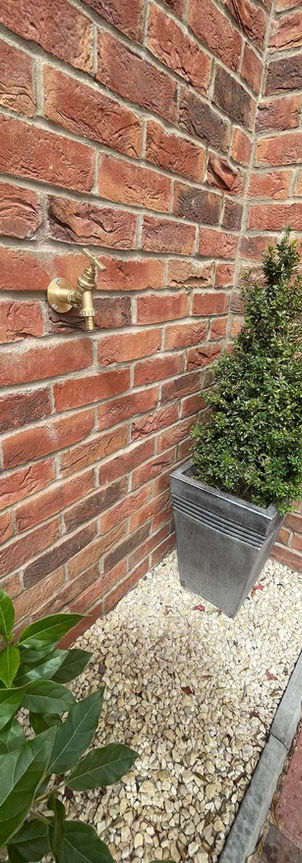 Installed outside tap