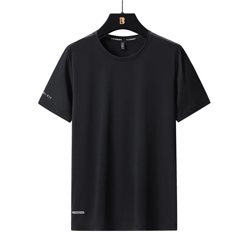 Miniatura: High-Quality Ice Silk T-Shirts Men Plus Size 8XL Male Tshirt Fat Man Tee Shirt B