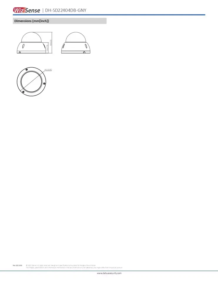 Thumbnail: Dahua DH-SD22404DB-GNY 4MP 4x Starlight WizSense Network PTZ Camera