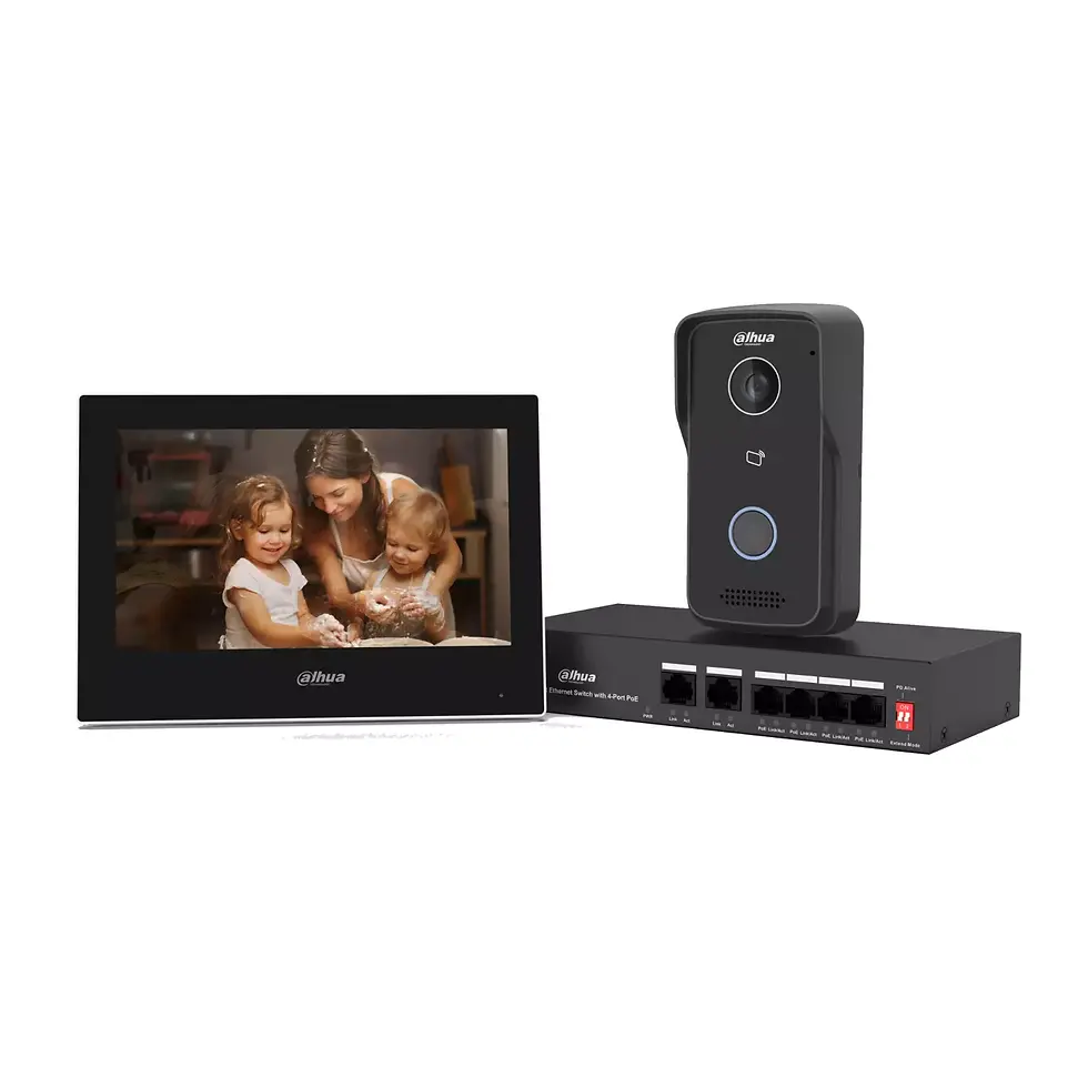 Dahua Intercom Kit KTP03 BLACK 7inch Touch Screen IP Intercom Kit