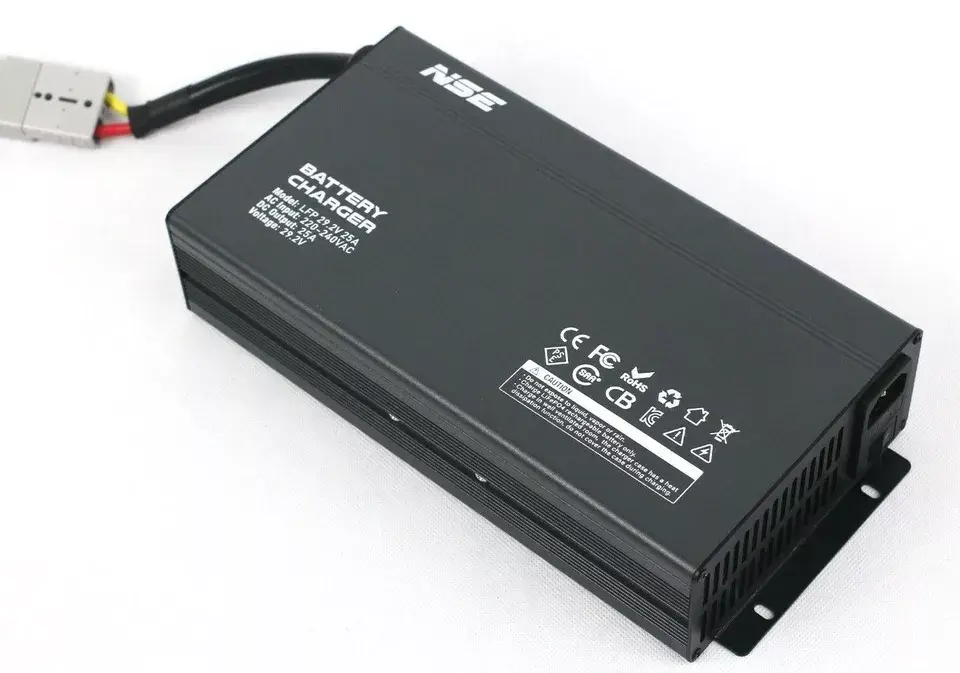 Thumbnail: NSE 24V 25A LiFePO4 Lithium Battery Charger AC240V to DC29.2V 25Amps