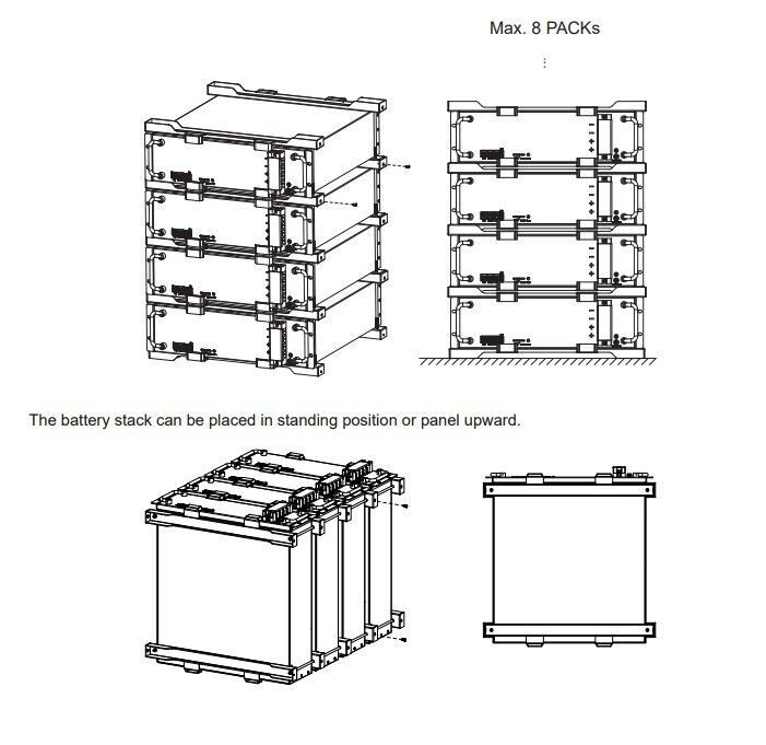 Thumbnail: Growatt Hope 48V 106Ah 5.5kwh 5.5L-A1 Lithium iron Battery & Installation Kit