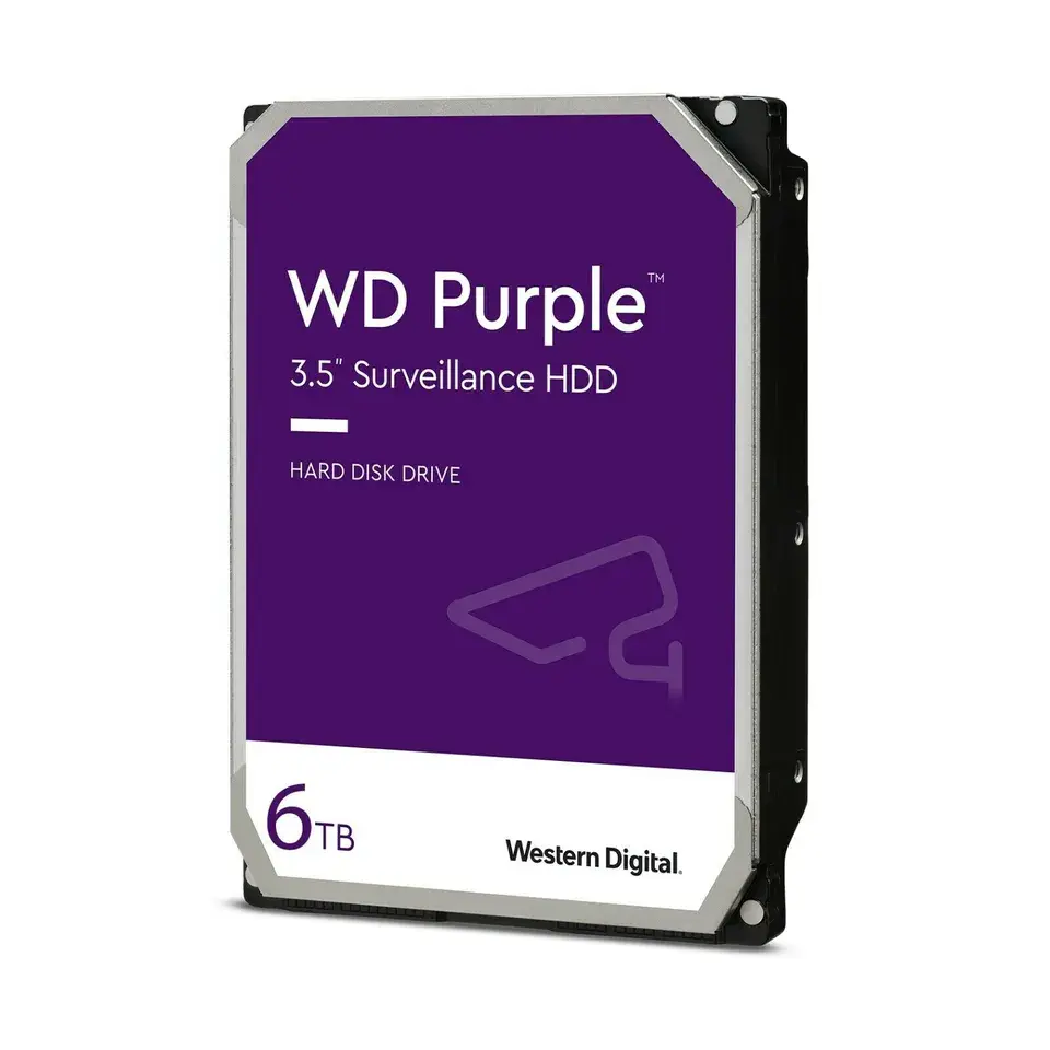 Thumbnail: WD Purple 2T 3T 4TB 6TB HDD Surveillance Hard Drive Western Digital 5400RPM 3.5"