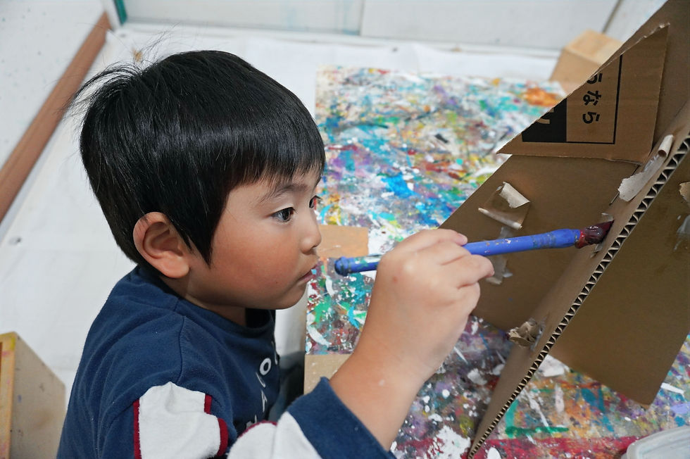 クリスマスツリー制作 造形教室 幼児