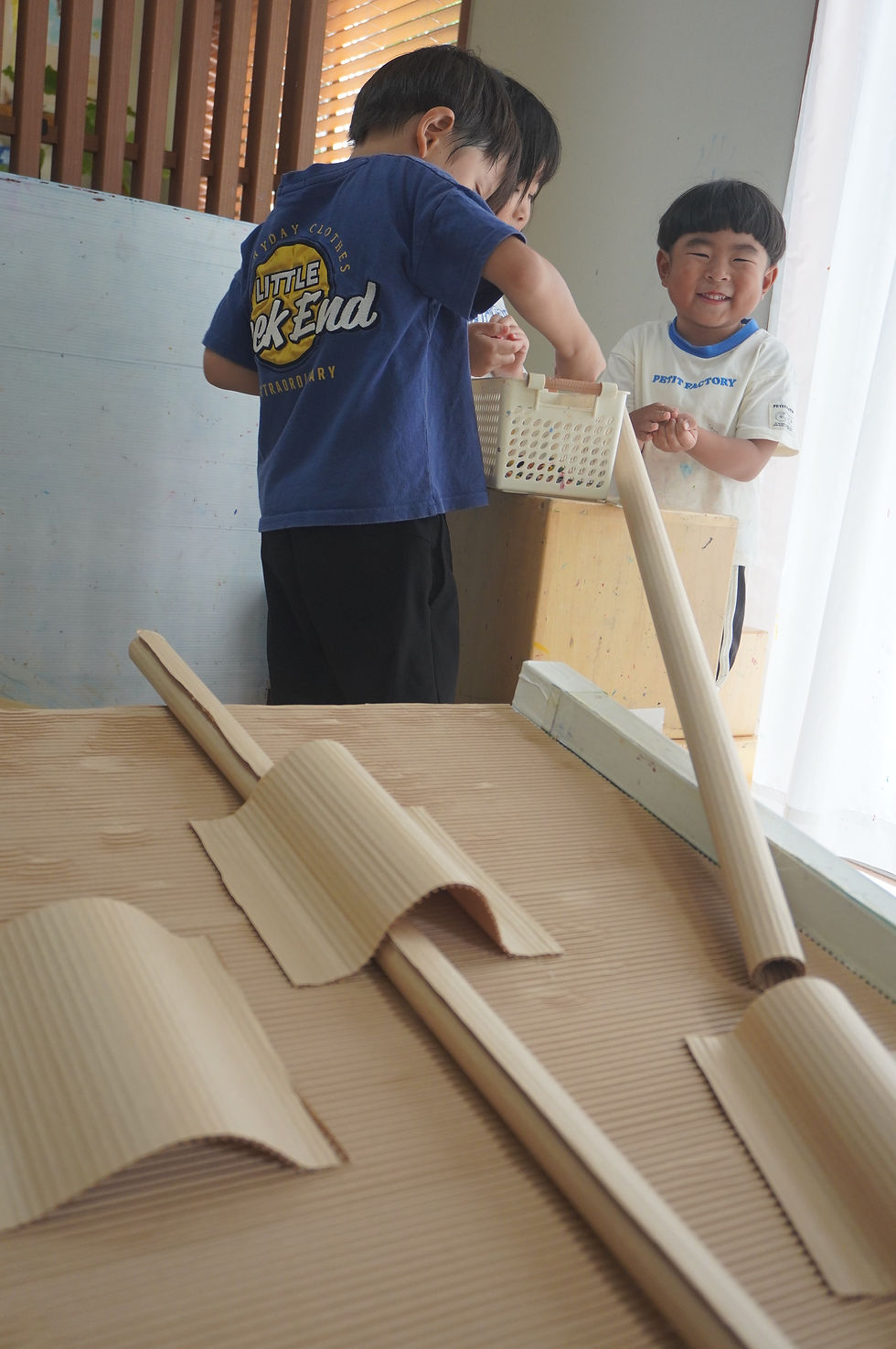 造形教室 幼児クラス 球体遊び