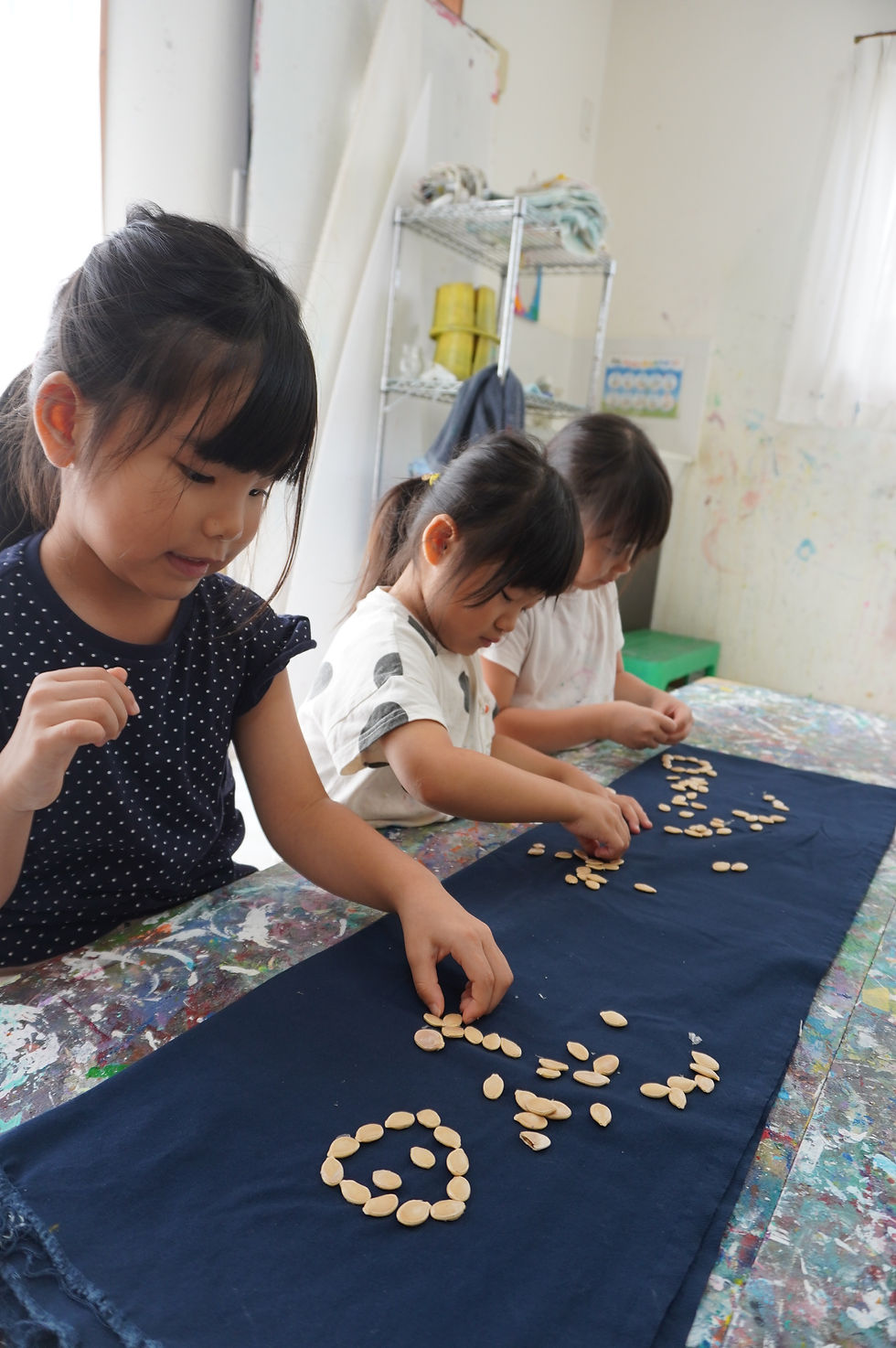 造形教室 幼児 かぼちゃを描く