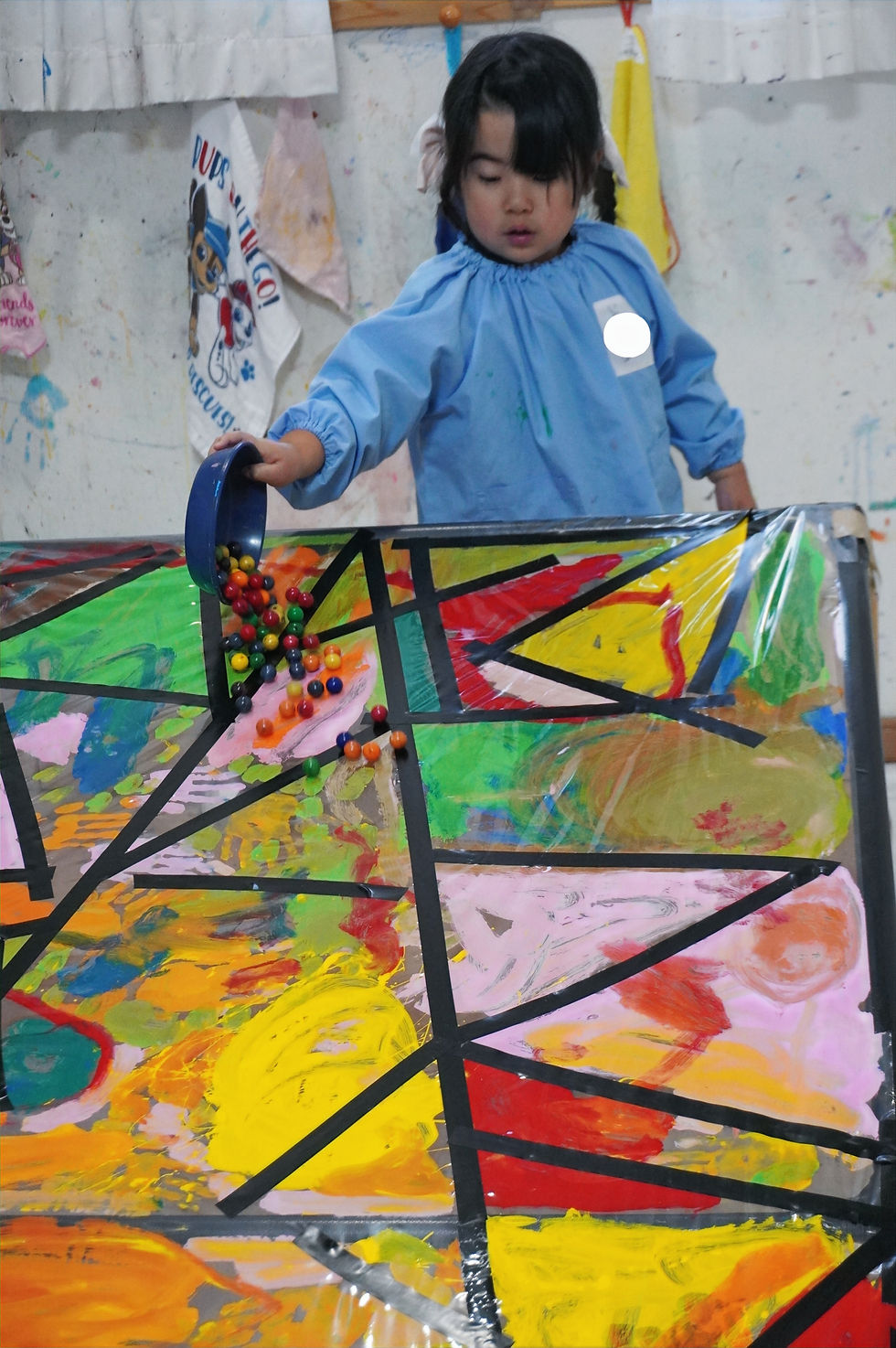 ステンドグラス制作 造形教室 幼児