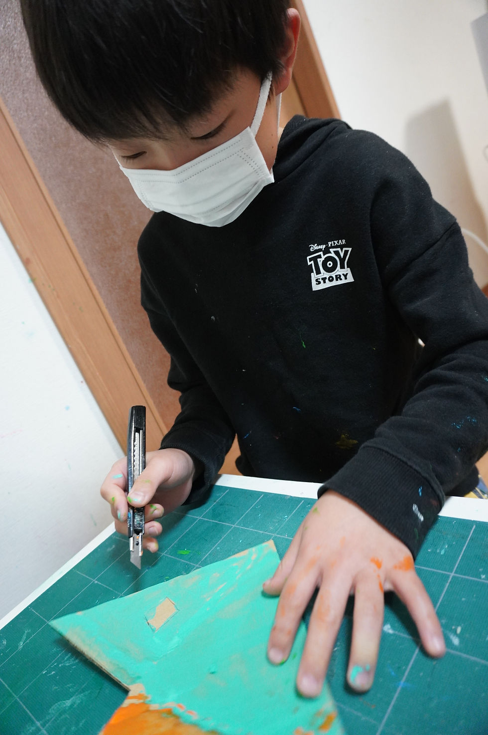 ツリーのオブジェ 造形教室 小学生