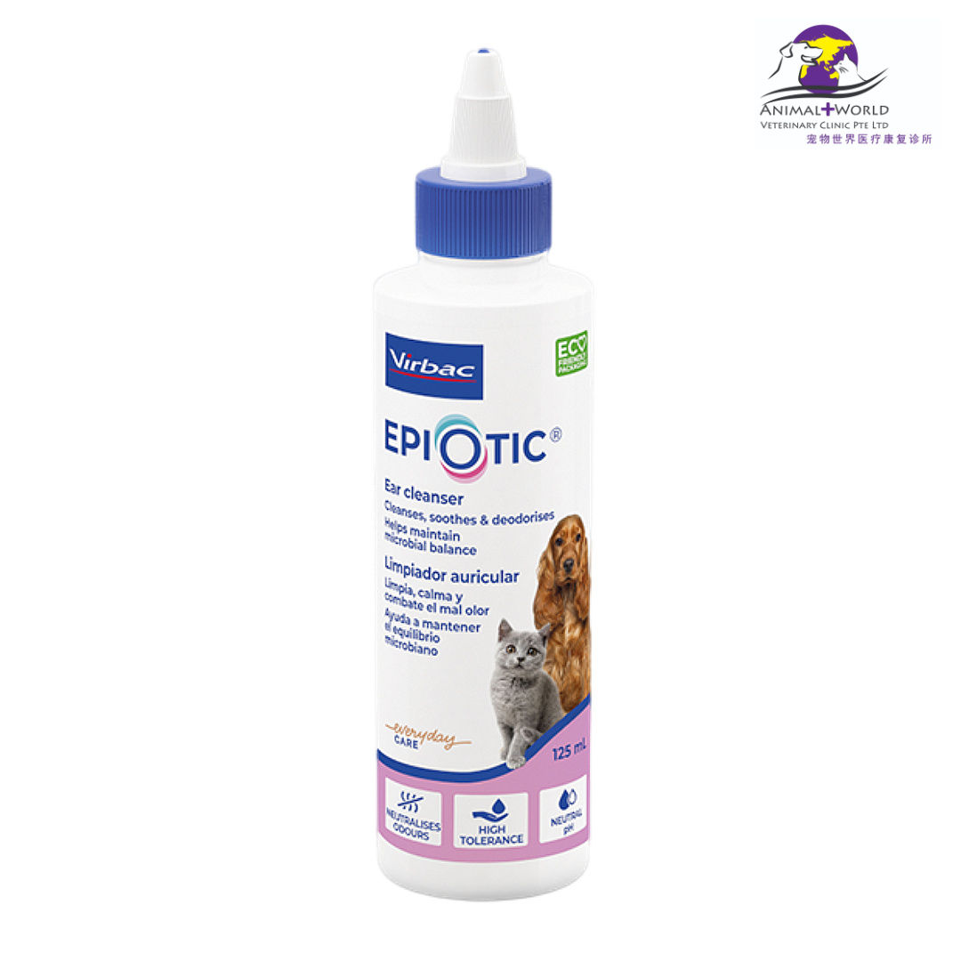 Virbac EpiOtic Ear Cleanser for dogs and cats 125ml