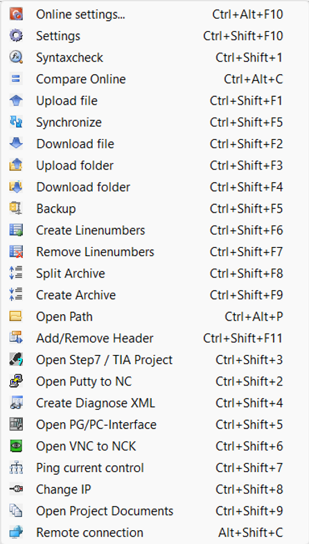 NCK-Interface functions