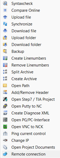 NCK-Interface functions