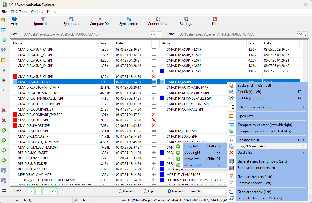 NCU Synchronisation Explorer