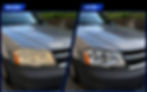 2012 Dodge Avenger before and after headlight restoration