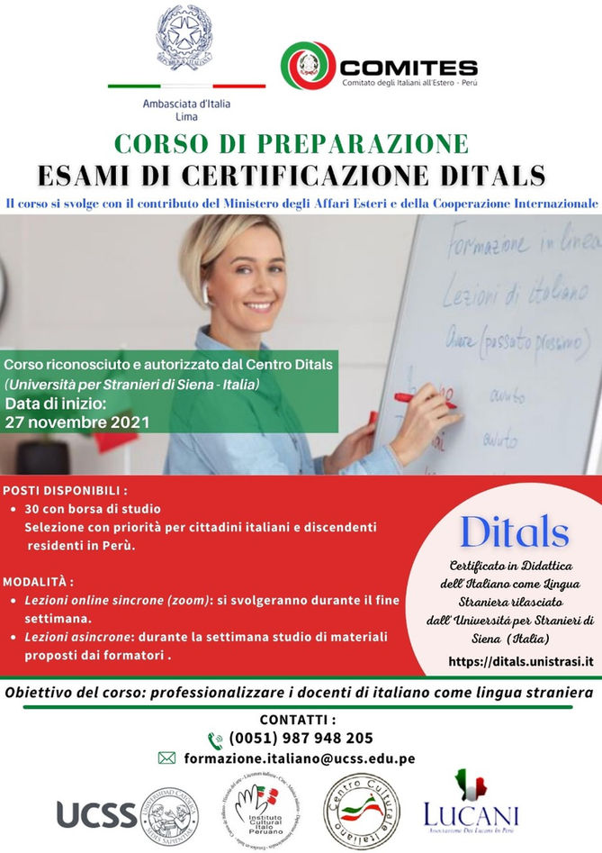 Corso Preparazione "Esami Certificazione Ditals"