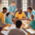 contemporary image about discovering upcoming serving opportunities, small group meetings