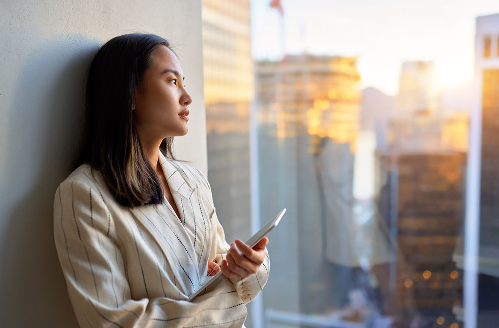Long Covid Fatigue - Woman on Phone