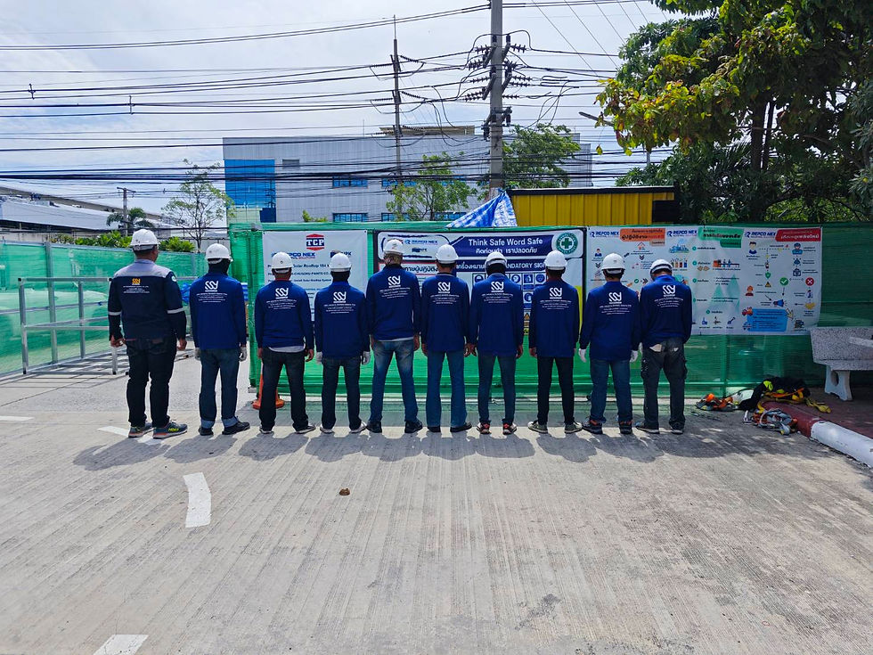 อบรมการทำงานบนที่สูงทีมงาน SSY