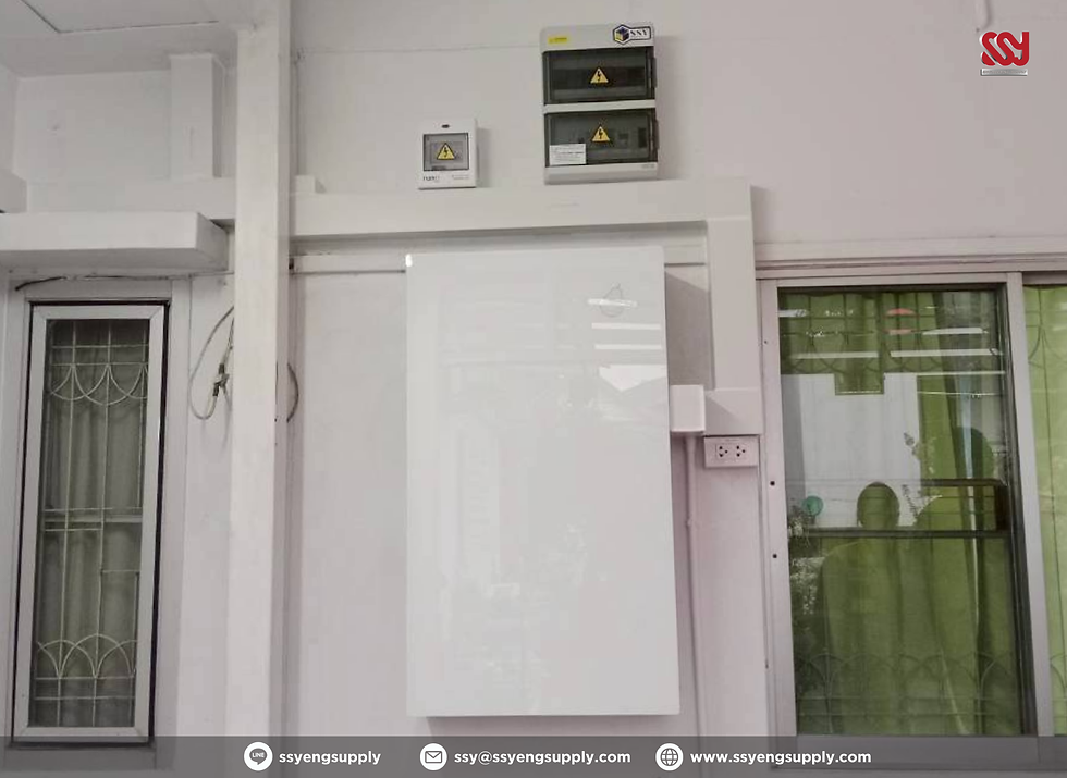 ติดตั้ง Solar Cell 6kW (9750Wp) พร้อมแบตเตอรี่ 10 kW