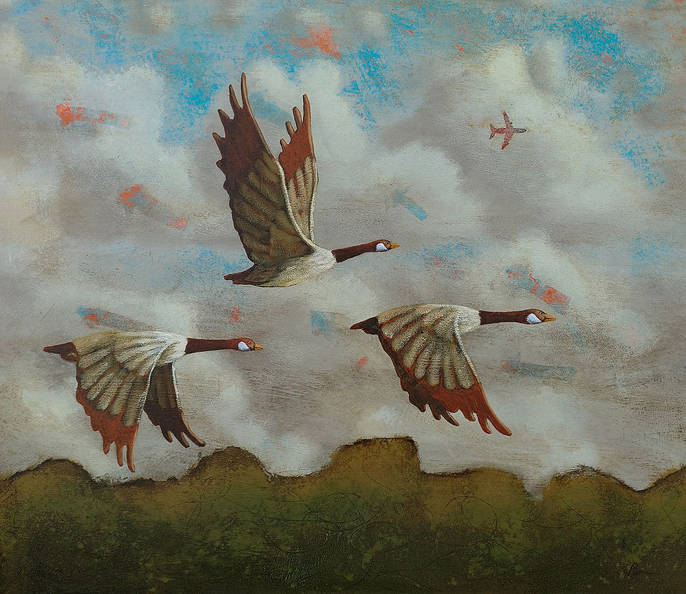 Vol en formation serrée