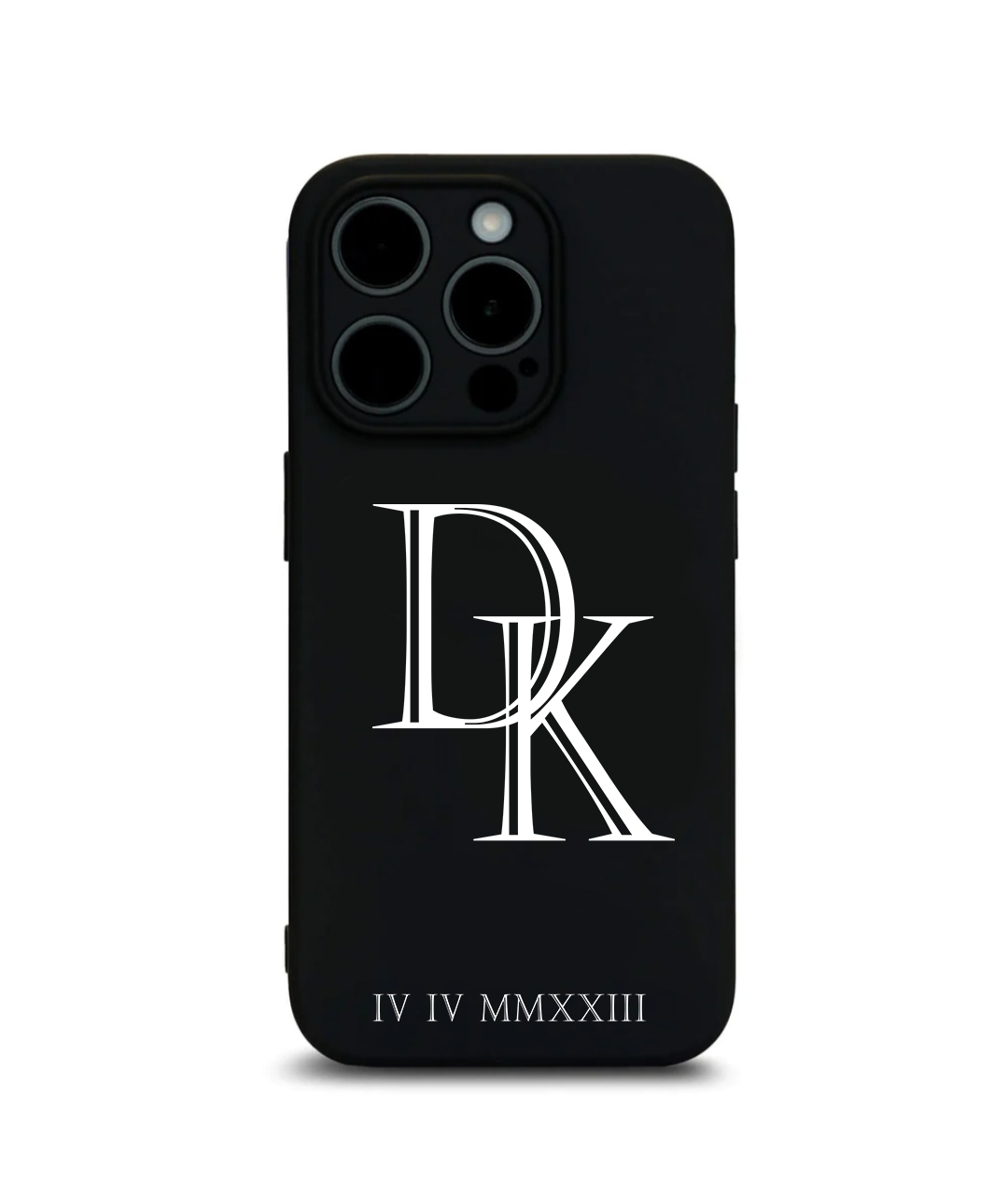 DK IV IV MMXXIII - Silikonhülle (Initialien & Datum)