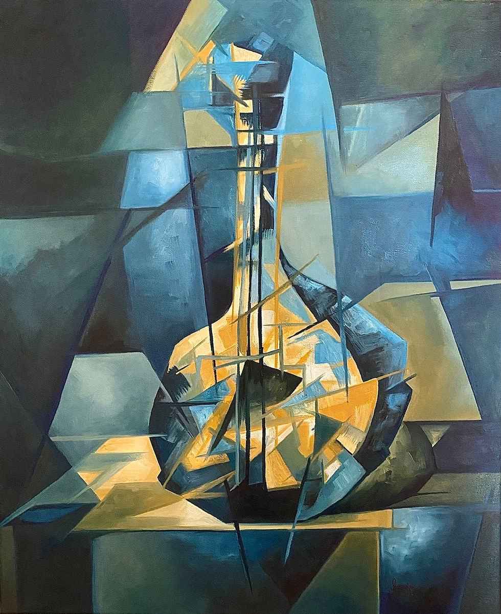 Mandolin that Speaks, 2020 - oil on canvas