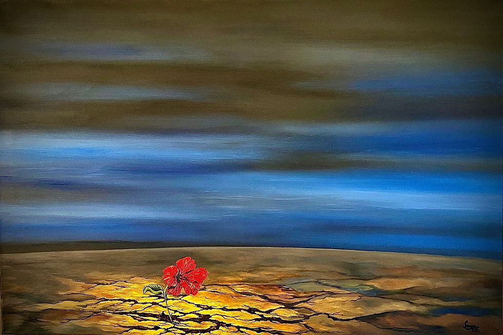 Power of the Creator, 2021 - Oil on canvas 24X38_