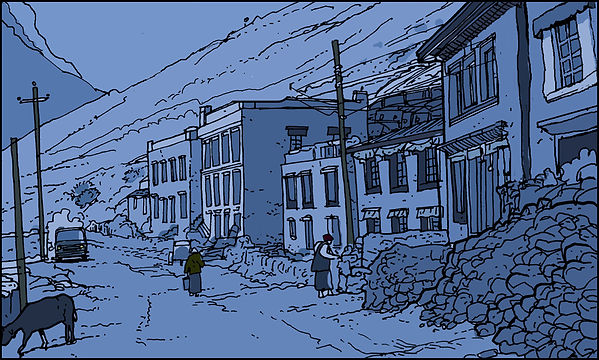 Le Brevet du toit du monde dessin intro