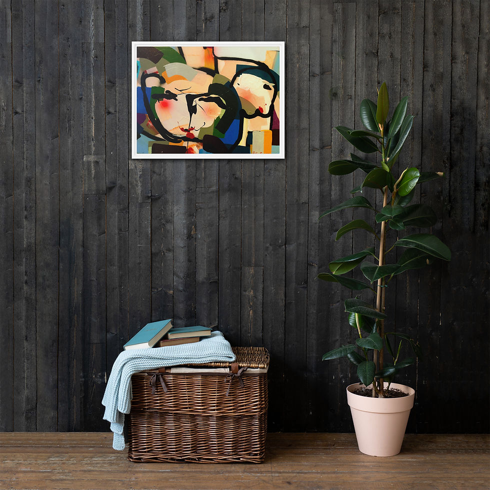 Miniature : Framed canvas 45,5x61