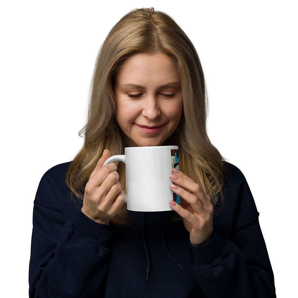 Miniature : White glossy mug