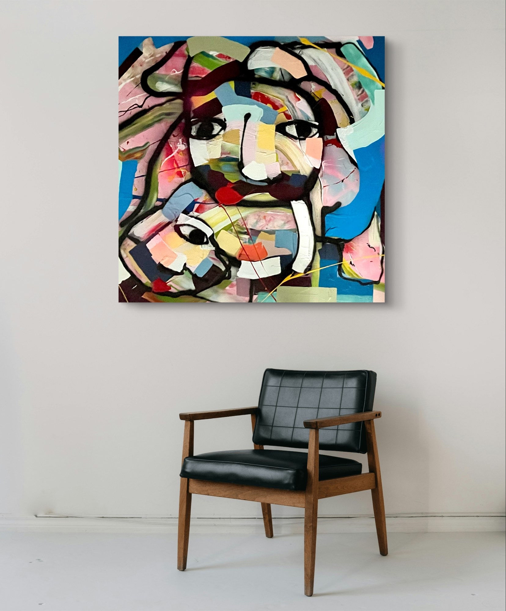 The colourfull storm 100/100cm