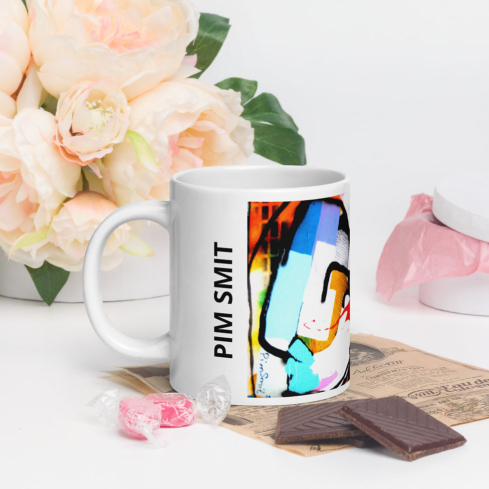 Miniature : White glossy mug