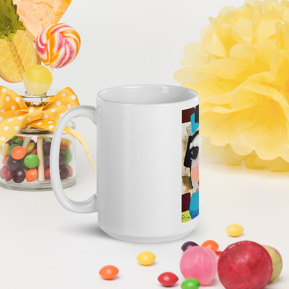 Miniature : White glossy mug