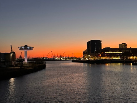 Sonnenuntergang-Hafencity-Hamburg
