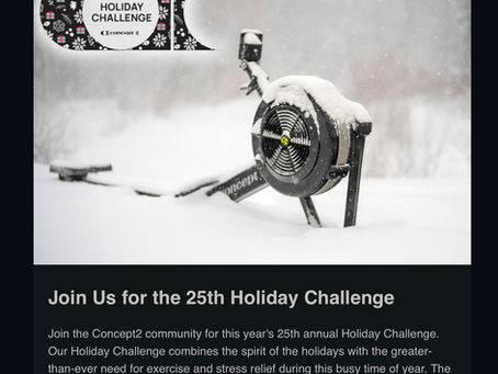 Kick off C2 Holiday Challenge with Jackie via Zoom on Thanksgiving Day! Row to be hungry:)