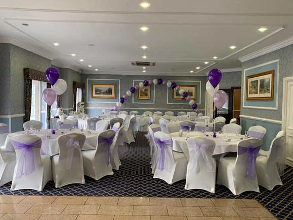 wedding chair covers and sashes at Carlton Park