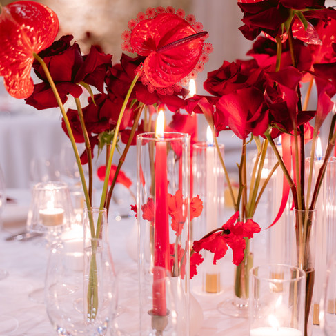 Mariage blanc et rouge