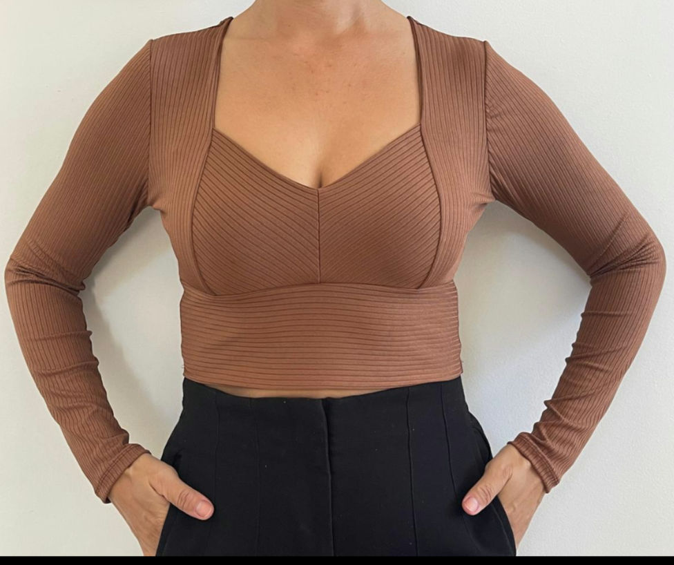 Crooped Manga longa Vitória 