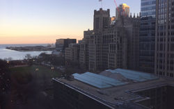 View Over Lake Michigan From Mall