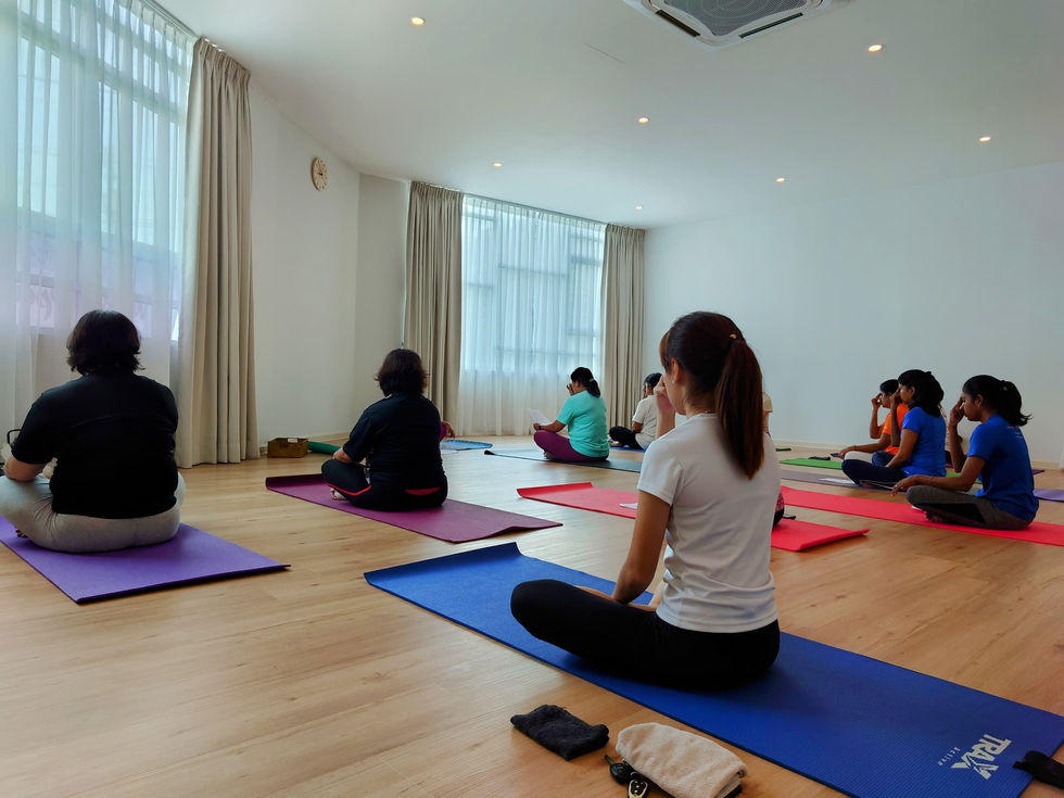 Yoga class at Kota Kemuning